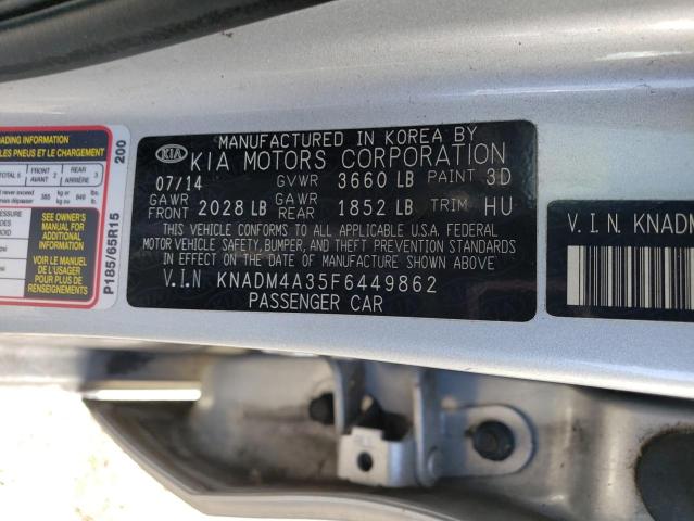 2015 KIA RIO LX - KNADM4A35F6449862