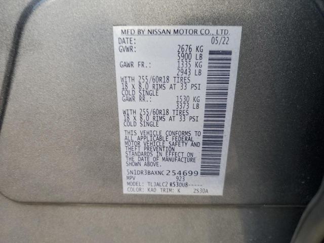 2022 NISSAN PATHFINDER - 5N1DR3BAXNC254699