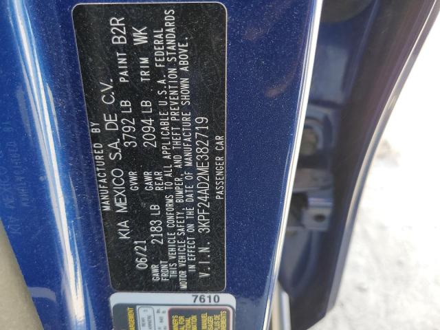 2021 KIA FORTE FE - 3KPF24AD2ME382719