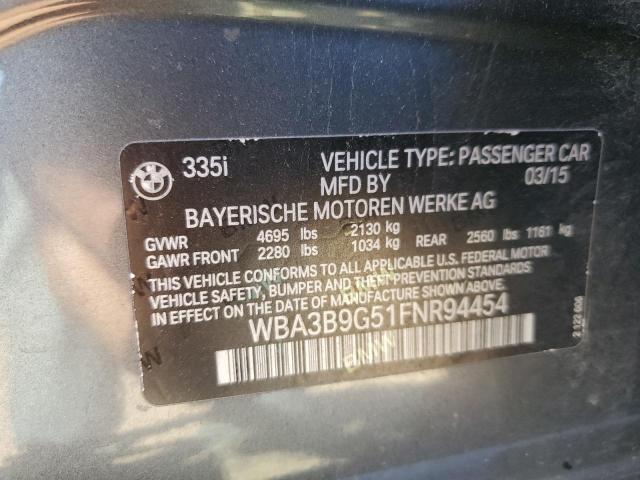 2015 BMW 335 XI - WBA3B9G51FNR94454