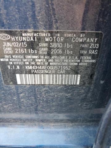 2016 HYUNDAI ELANTRA SE - KMHDH4AE0GU571952