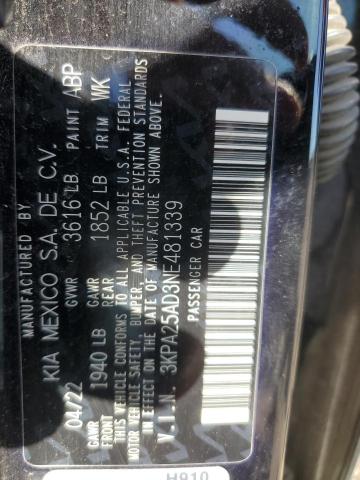 2022 KIA RIO S - 3KPA25AD3NE481339