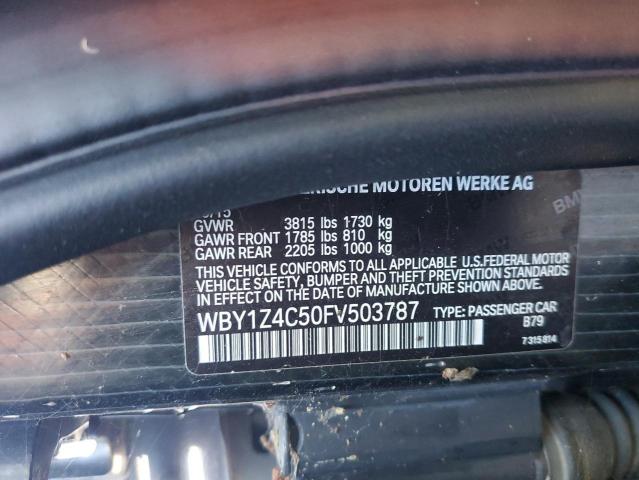 VIN WBY1Z4C50FV503787 2015 BMW I3, Rex no.14