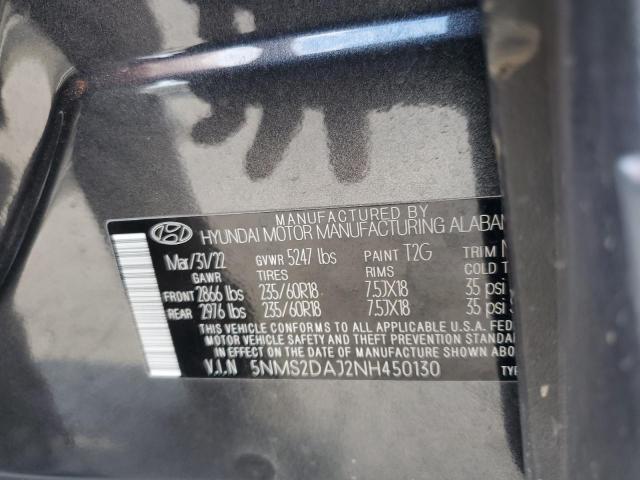 2022 HYUNDAI SANTA FE S - 5NMS2DAJ2NH450130
