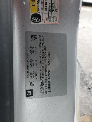 2017 CHEVROLET CAMARO LT - 1G1FB1RSXH0110248