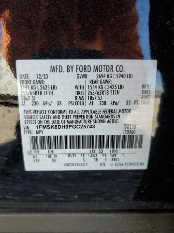 2023 FORD EXPLORER X - 1FMSK8DH9PGC25743