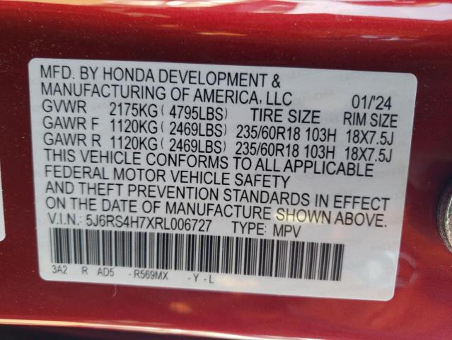 2024 HONDA CR-V EXL - 5J6RS4H7XRL006727