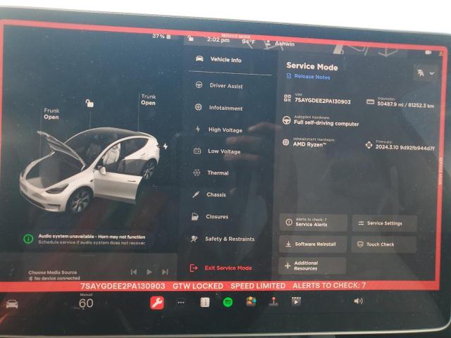 2023 TESLA MODEL Y - 7SAYGDEE2PA130903