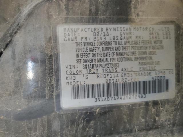 2018 NISSAN SENTRA S - 3N1AB7AP4JY272483