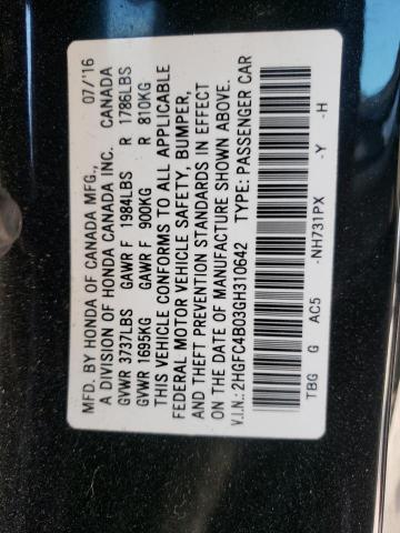 2016 HONDA 1000RR 2HGFC4B03GH310642