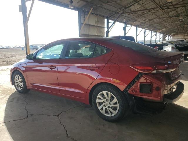 HYUNDAI ELANTRA SE 2017 red  gas KMHD74LF7HU394536 photo #3