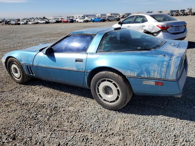 CHEVROLET CORVETTE 1987 blue hatchbac gas 1G1YY2188H5104027 photo #3