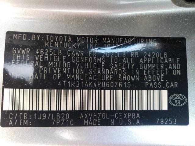 2023 TOYOTA CAMRY XSE - 4T1K31AK4PU607619