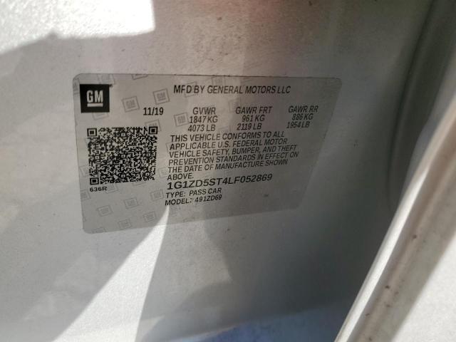 2020 CHEVROLET MALIBU LT - 1G1ZD5ST4LF052869