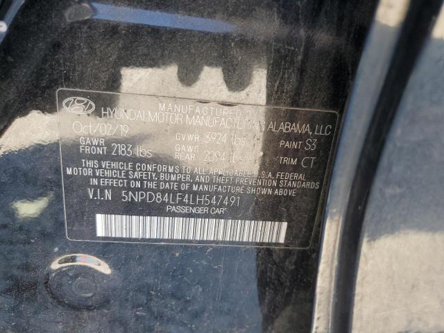 VIN 5NPD84LF4LH547491 2020 HYUNDAI ELANTRA no.12