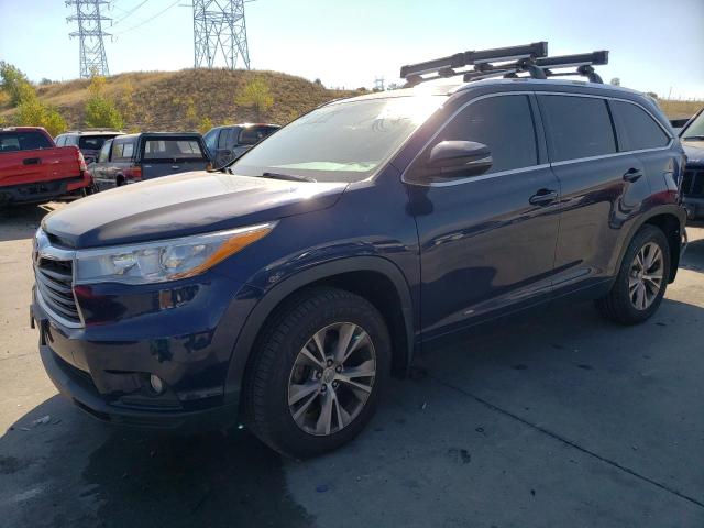 VIN 5TDJKRFH3FS207620 2015 Toyota Highlander, Xle no.1