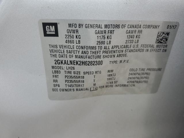 2017 GMC TERRAIN SL - 2GKALNEK2H6282300