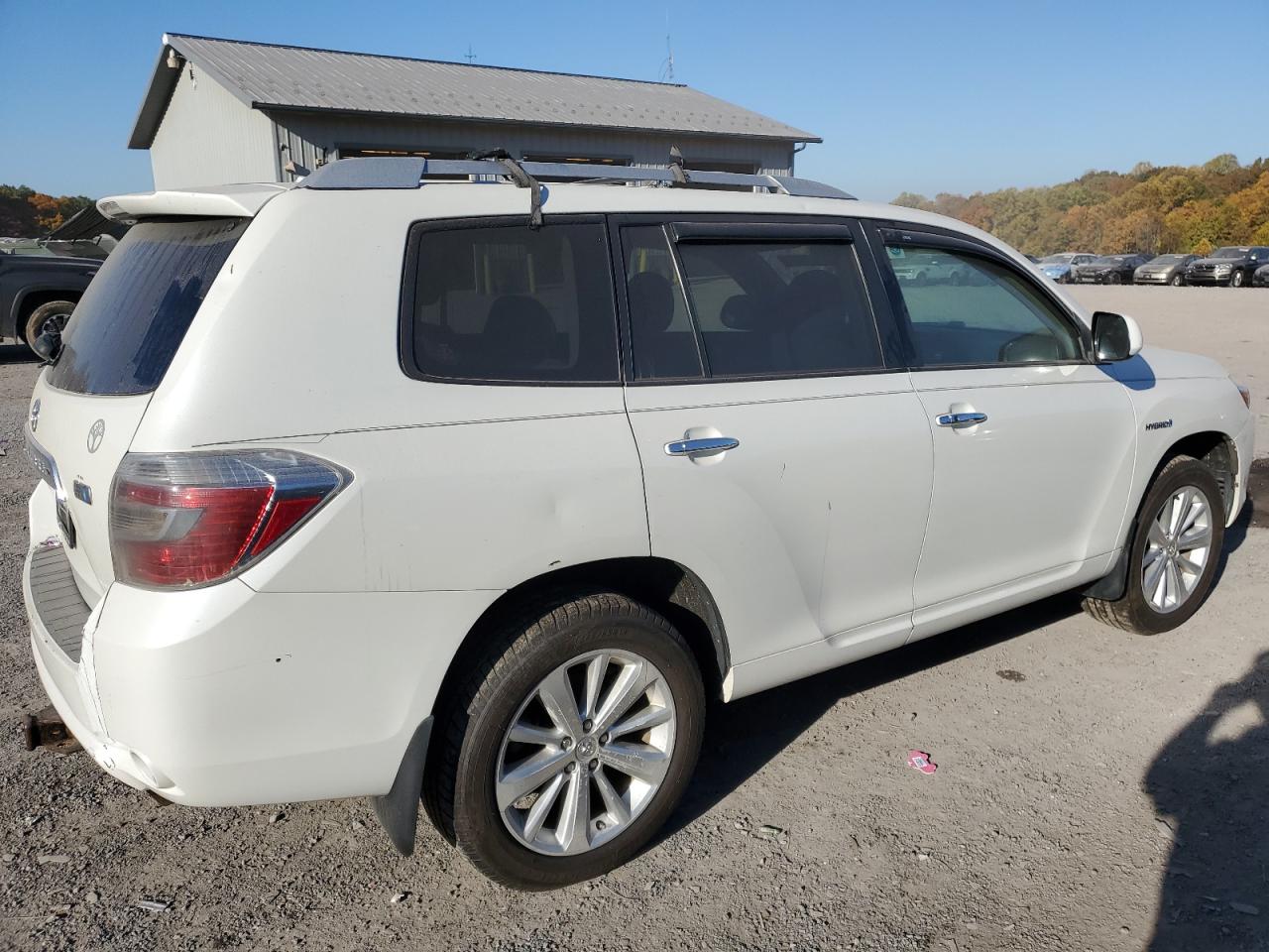 TOYOTA HIGHLANDER 2010 white 4dr spor hybrid engine JTEBW3EH2A2042114 photo #4