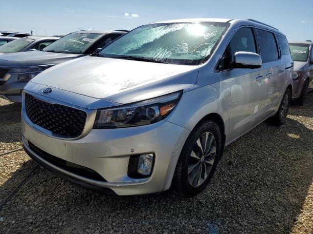 KIA SEDONA EX 2016 silver  gas KNDMC5C11G6132430 photo #1