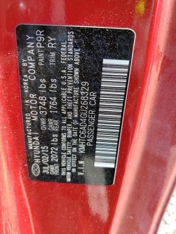 2016 HYUNDAI VELOSTER - KMHTC6AD4GU268329