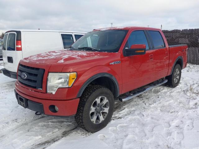 FORD F150 SUPER 2010 red  flexible fuel 1FTFW1EV3AFD87452 photo #1