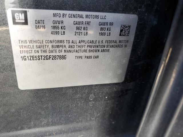 2016 CHEVROLET MALIBU LT - 1G1ZE5ST2GF287886
