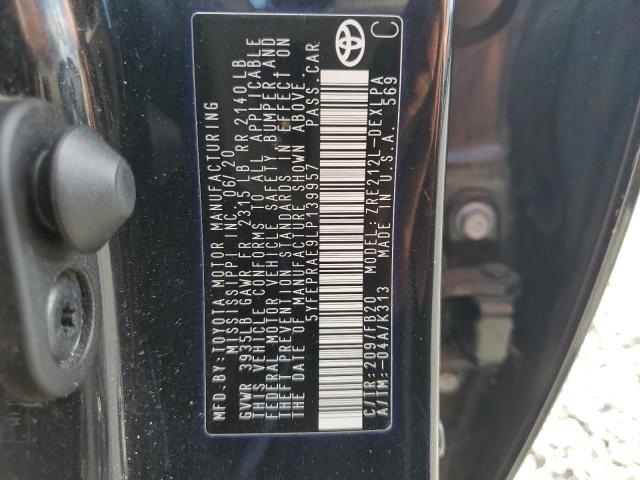 2020 TOYOTA COROLLA LE - 5YFEPRAE9LP139957