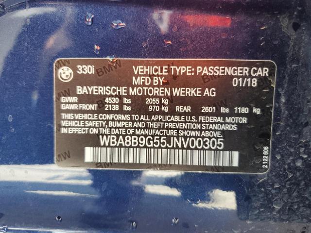 2018 BMW 330 I - WBA8B9G55JNV00305