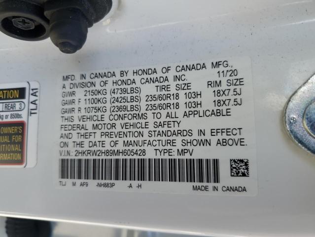 2021 HONDA CR-V EXL - 2HKRW2H89MH605428