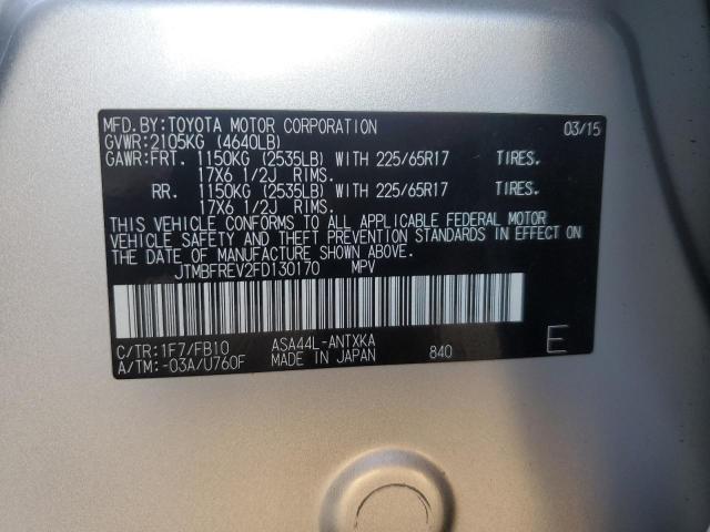 2015 TOYOTA RAV4 LE - JTMBFREV2FD130170