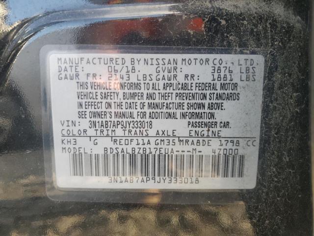 2018 NISSAN SENTRA S - 3N1AB7AP9JY333018