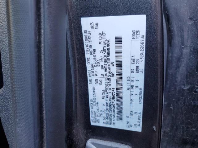 VIN 1FMCU9G97FUB67074 2015 Ford Escape, SE no.13