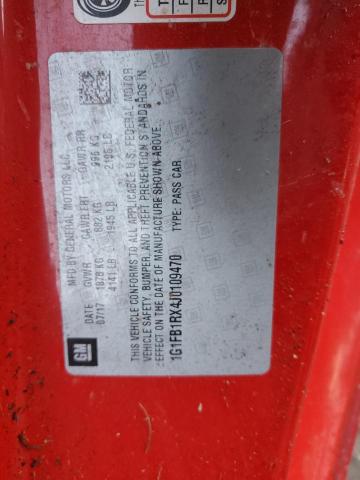 2018 CHEVROLET CAMARO LT - 1G1FB1RX4J0109470