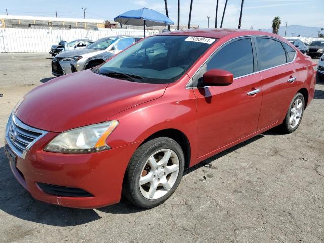 NISSAN SENTRA S 2014 red  gas 3N1AB7APXEL621438 photo #1