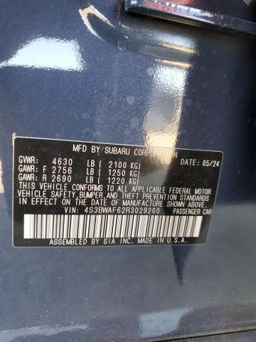 2024 SUBARU LEGACY PRE - 4S3BWAF62R3029200