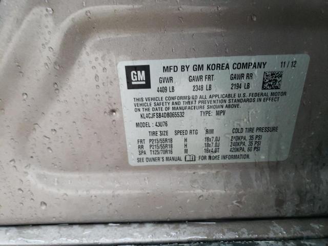 VIN KL4CJFSB4DB065532 2013 Buick Encore, Convenience no.12