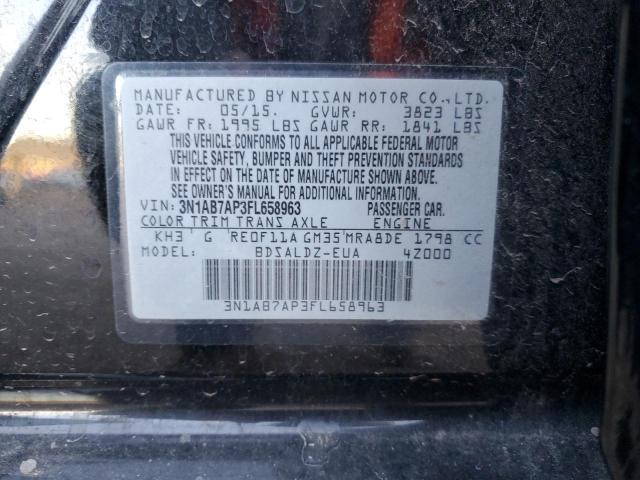 2015 NISSAN SENTRA S - 3N1AB7AP3FL658963