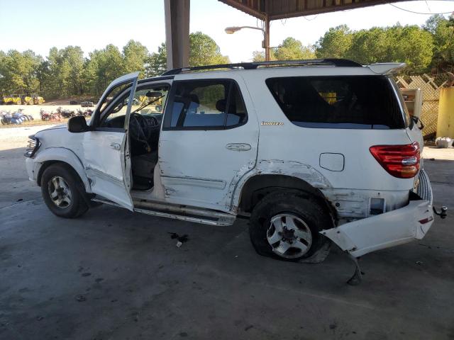 TOYOTA SEQUOIA LI 2001 white  gas 5TDBT48A41S030606 photo #3