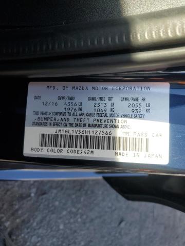 2017 MAZDA 6 TOURING - JM1GL1V56H1127566