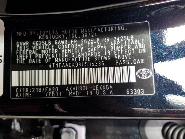 VIN 4T1DAACK9SU535336 2025 TOYOTA CAMRY no.12