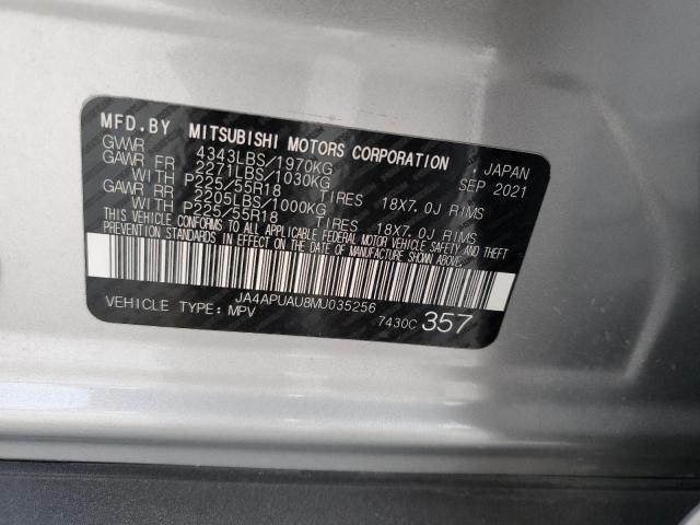 2021 MITSUBISHI OUTLANDER - JA4APUAU8MU035256