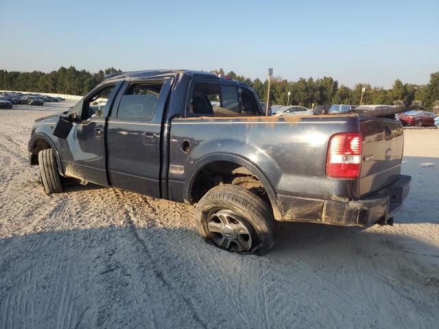 FORD F150 SUPER 2004 blue  gas 1FTPW14594KC26783 photo #3