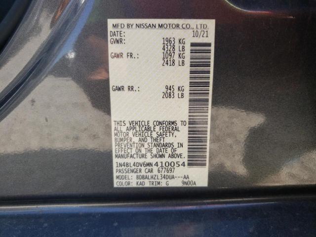 2021 NISSAN ALTIMA SV - 1N4BL4DV6MN410054