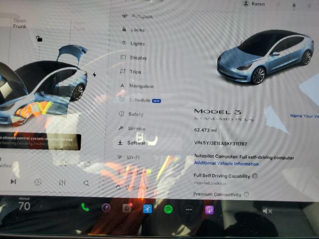 VIN 5YJ3E1EA5KF311787 2019 Tesla MODEL 3 no.9