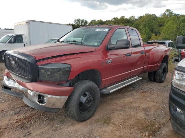 DODGE RAM 3500 S 2008 maroon crew pic diesel 3D7MX48A08G234993 photo #1