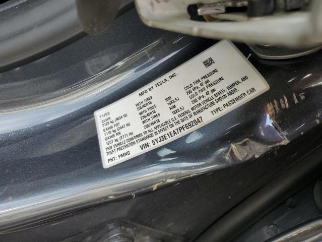 2023 TESLA MODEL 3 - 5YJ3E1EA7PF692047