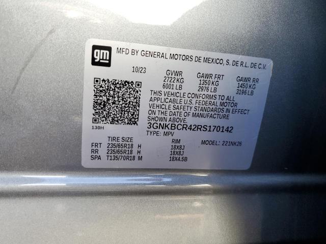 2024 CHEVROLET BLAZER 2LT - 3GNKBCR42RS170142
