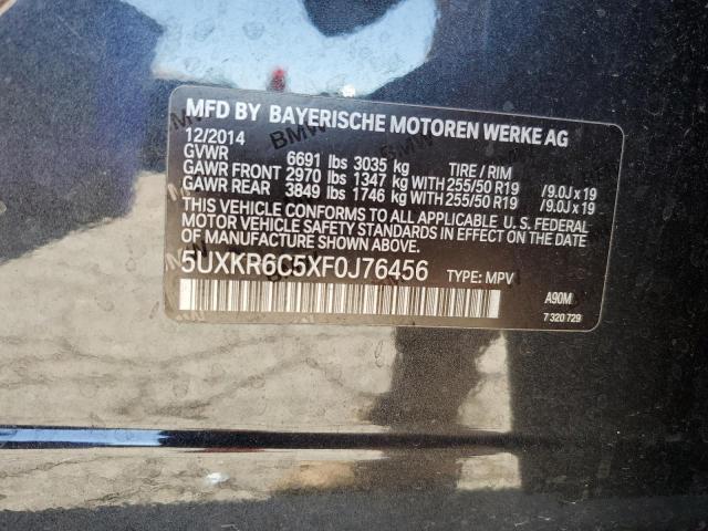 VIN 5UXKR6C5XF0J76456 2015 BMW X5, Xdrive50I no.13