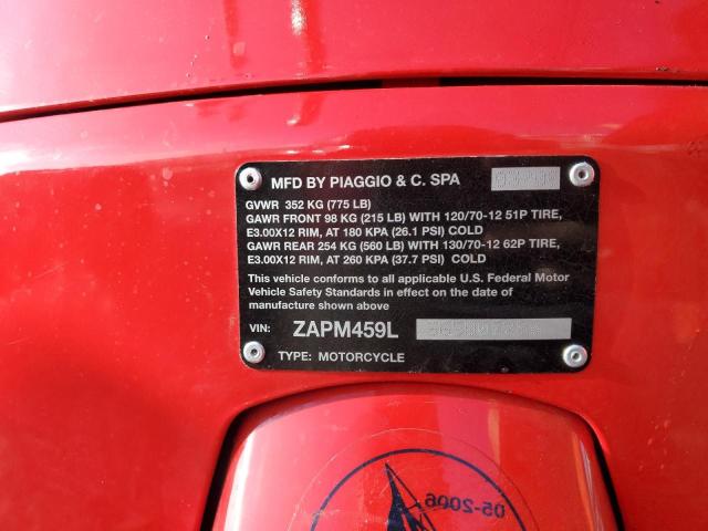 2006 VESPA GTS 250 ZAPM459L565002286