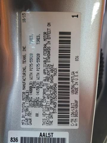 2016 TOYOTA TUNDRA CRE - 5TFHW5F15GX509548